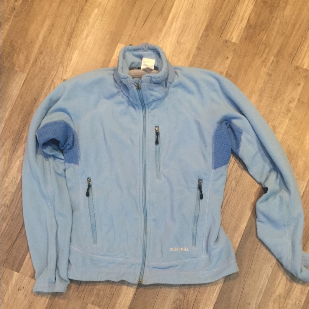 Patagonia Full zip sweater, blue, Small